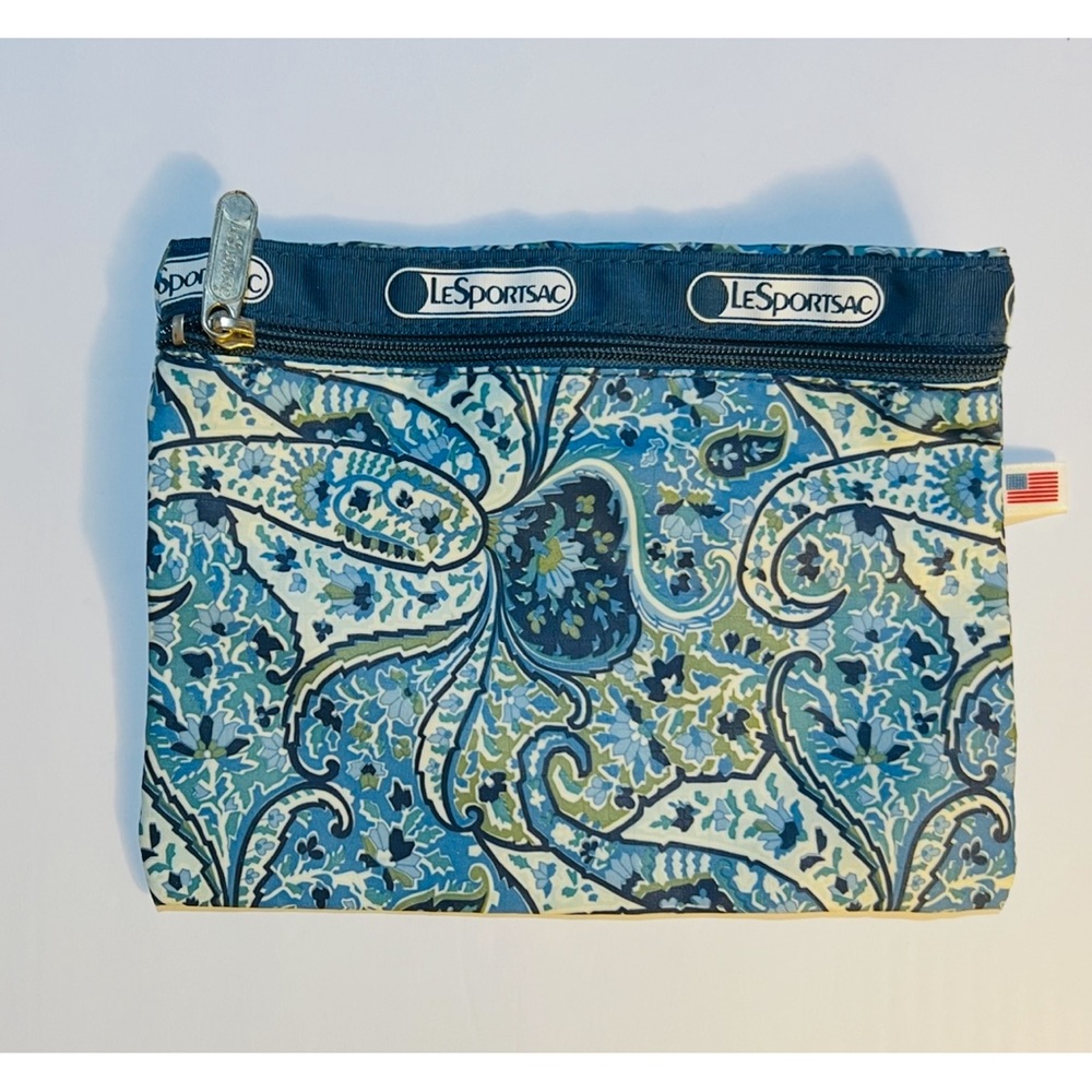 LeDportSac Wallet Zipped USA 6” x 8” Bag Blue